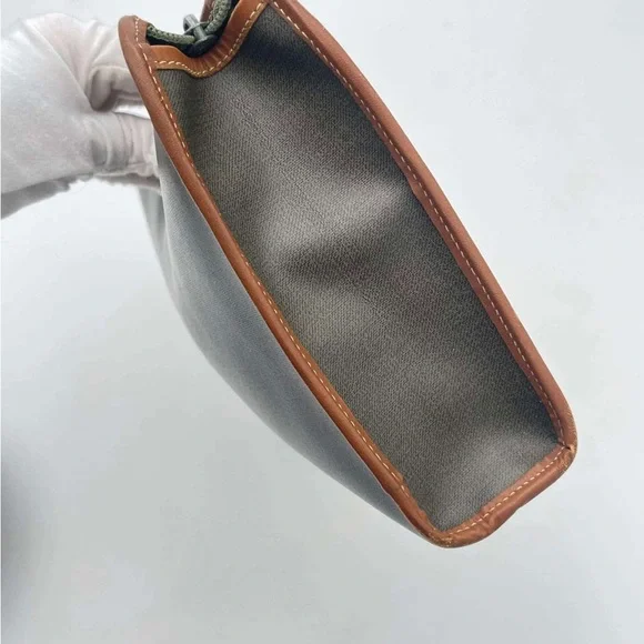 Dior Vintage Leather & Canvas Pouch - Free Gift Included